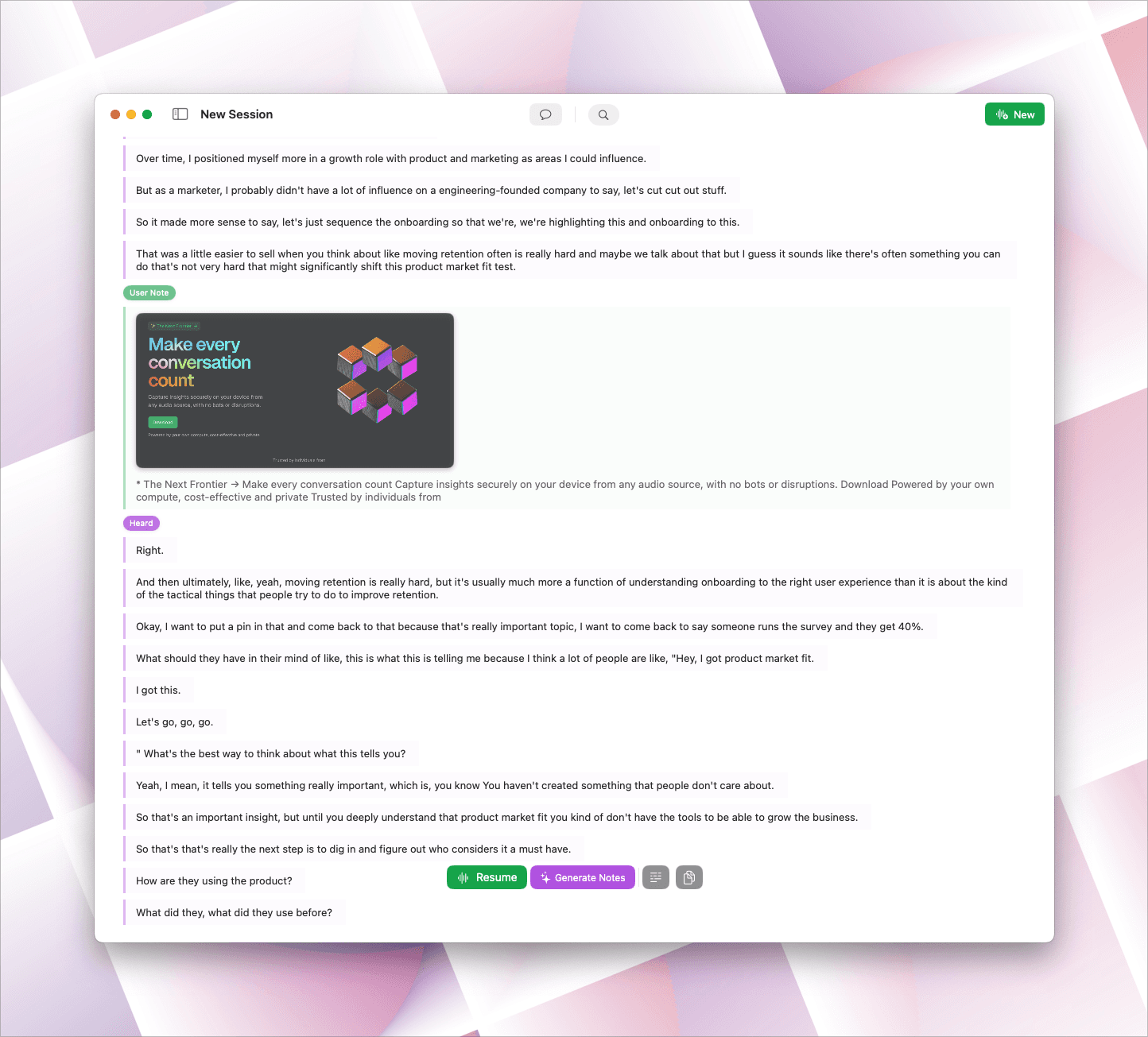 New Transcription Interface